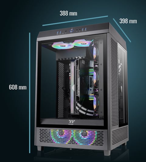 Thermaltake The Tower 500 CA-1X1-00M1WN-00 Black Computer Case